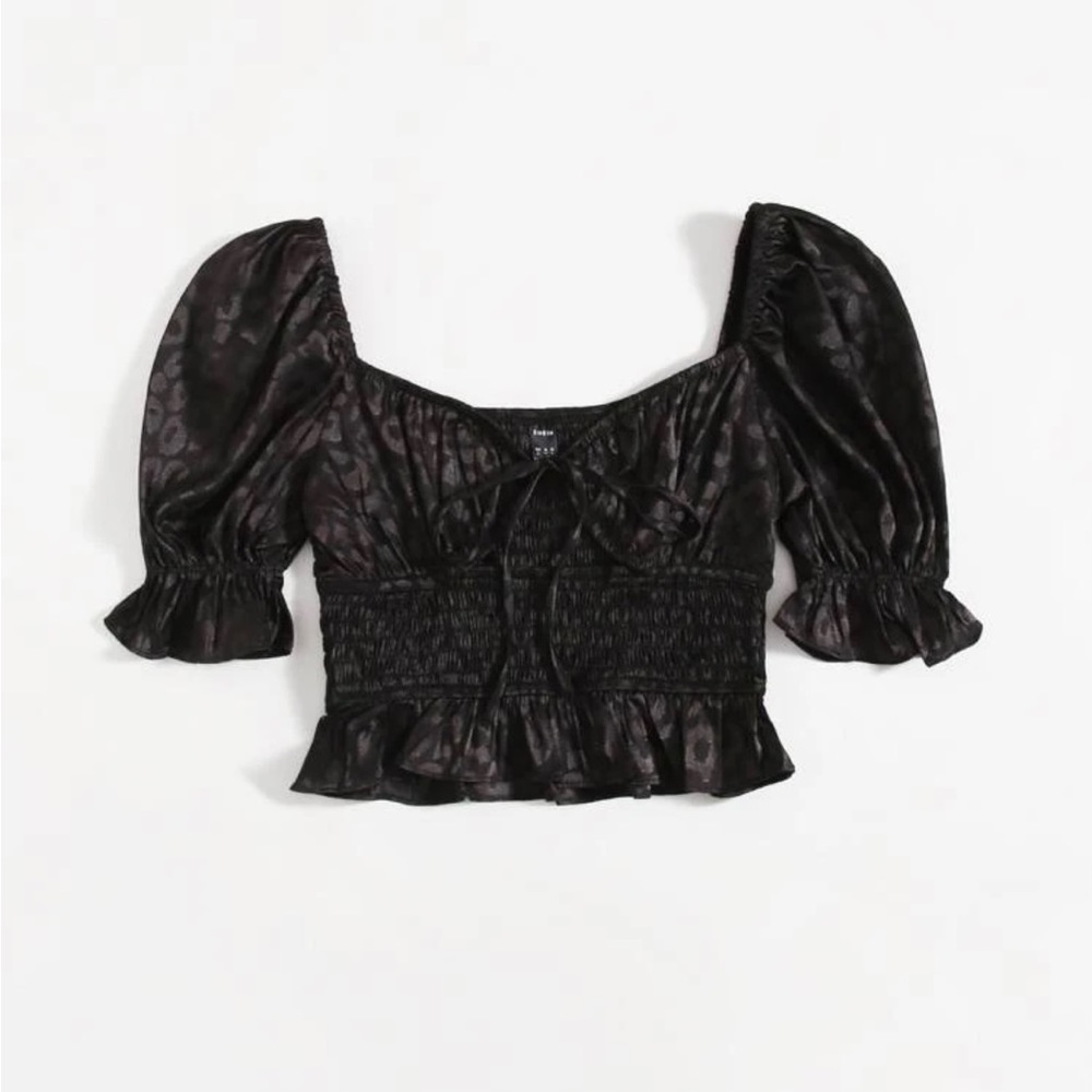 SHEIN puffy sleeves top